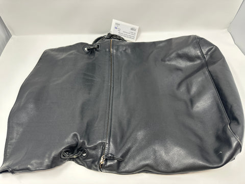 Vintage: Bottega Veneta Black leather Foldover Tallis Bag