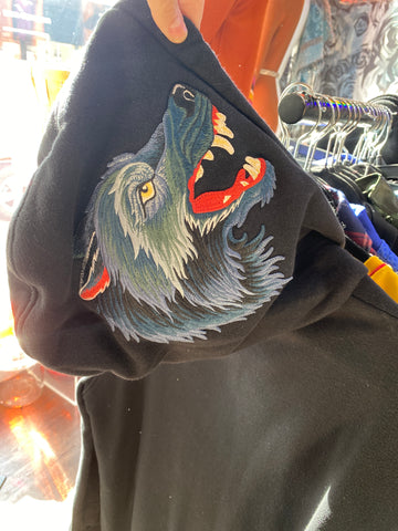 Gucci Wolf Hooded Black Sweatshirt