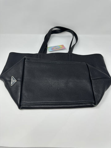 Vintage: PRADA Black Leather Top Handle Tote Bag