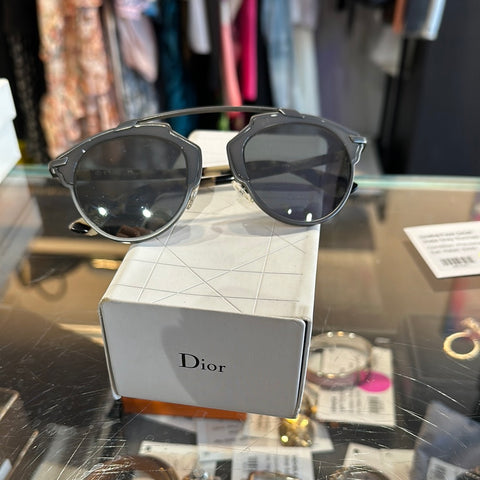 Christian Dior Slate Grey Sunnies with Tortoise Grey Plastic Arms