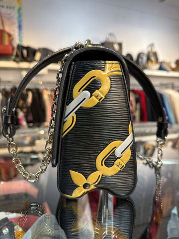 Louis Vuitton Epi Leather Twist Chain Handbag
