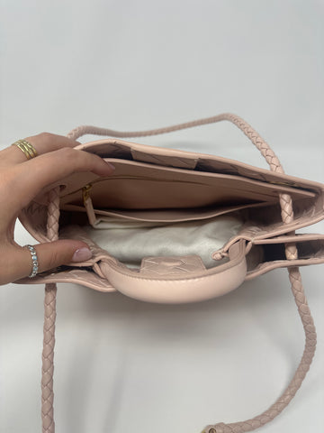 Bottega Veneta Andiamo Intrecciato Woven Leather Small Shoulder Bag