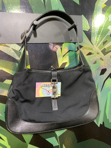 Vintage: Gucci GG Supreme Fabric and Leather Jackie Bag