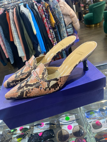 Vintage: STUART Weitzman 'WIZZIE' Snakeskin Heel Mule