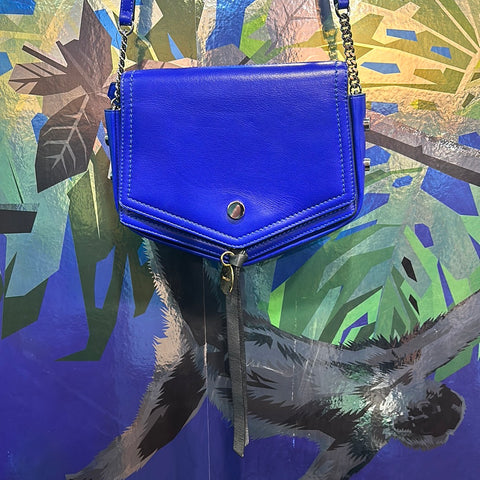 Jimmy Choo Cobalt Blue Crossbody Leather 'ARROW' Handbag
