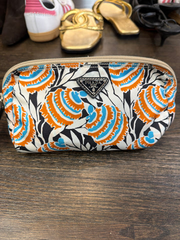 PRADA Tessuto Top Zip Small Nylon Printed Pouch