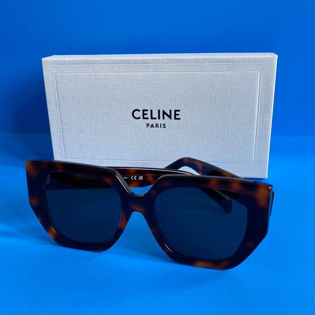 Celine Triomphe Large Totoise Shell Sunnies