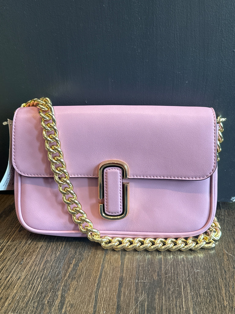 Marc Jacobs Light Pink Leather J Marc Shoulder Bag