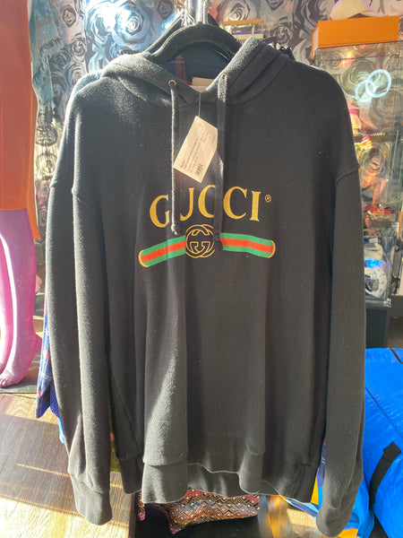 Gucci Wolf Hooded Black Sweatshirt