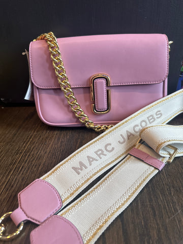 Marc Jacobs Light Pink Leather J Marc Shoulder Bag