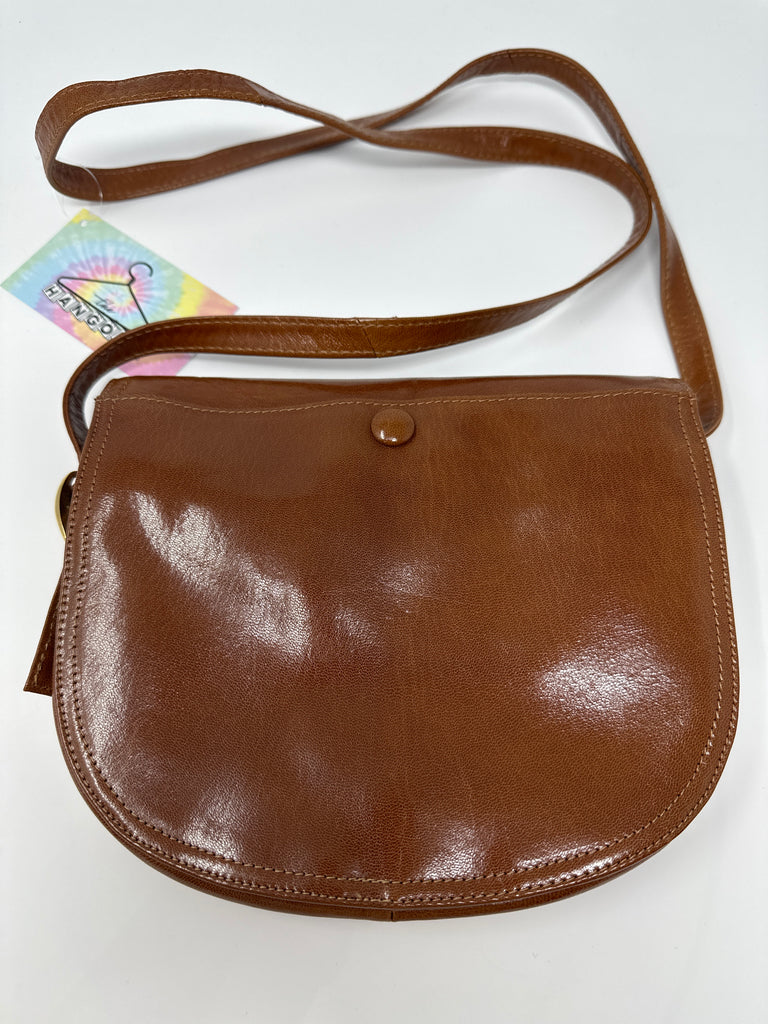 Vintage: Bottega Veneta Cognac Leather Flap Bag
