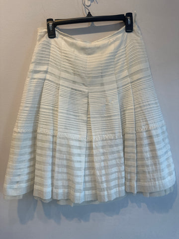 Vintage: Prada White Cotton Layered Pleated Skirt