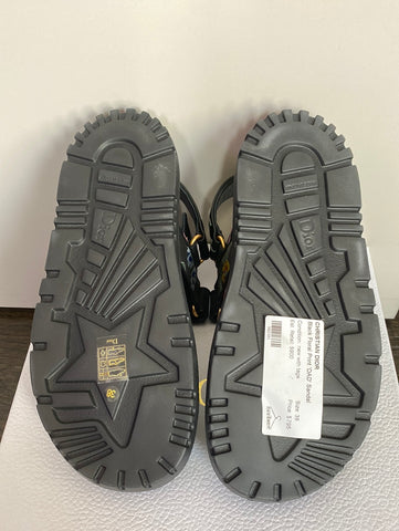 Christian Dior Black Floral Print 'DAD' Sandal