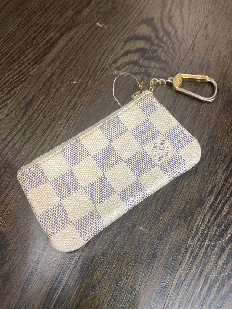 Louis Vuitton White and Grey Damier Keychain Cardholder