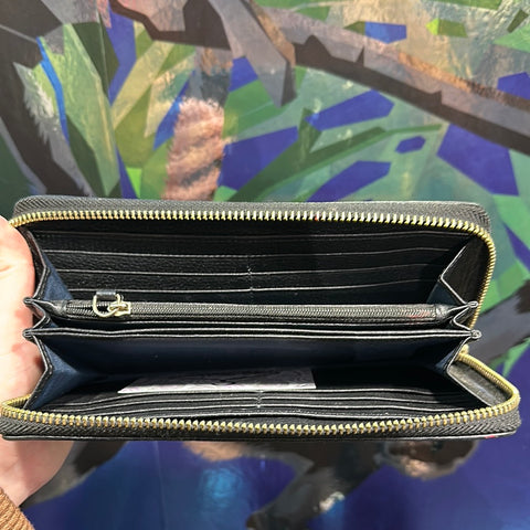 Cole Haan Black Zip around Wallet