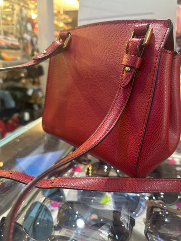 Vintage: Lauren Ralph Lauren Red Leather Flap Bag