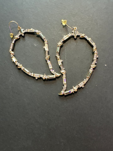 Alexis Bittar Teardrop Shaped Oversized Drop Hang Earring
