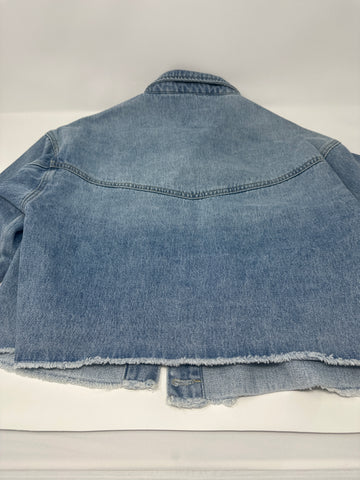 OAT NY Lightwash Denim Cropped Jacket