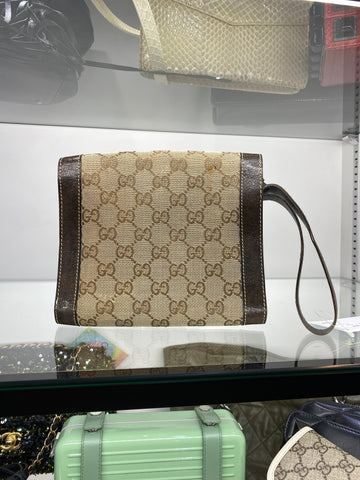 Vintage: Gucci GG Supreme Mens Wallet Wristlet