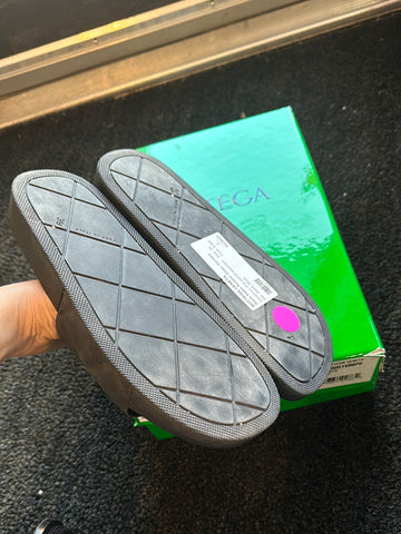 Bottega Veneta Black Matte Rubber Slider Sandals