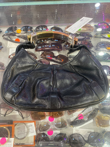 Vintage: Saint Laurent Black Leather Mini Mombasa with Mixed Metal Strap
