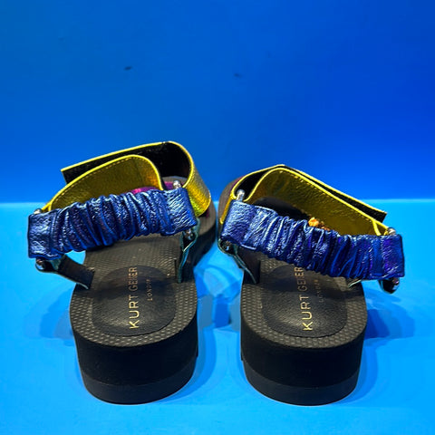 KURT KEIGER 'ORION' Multicolor Leather Strap Sandal