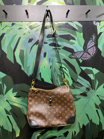Louis Vuitton Monogram Odeon PM Black Bag