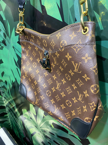 Louis Vuitton Monogram Odeon PM Black Bag