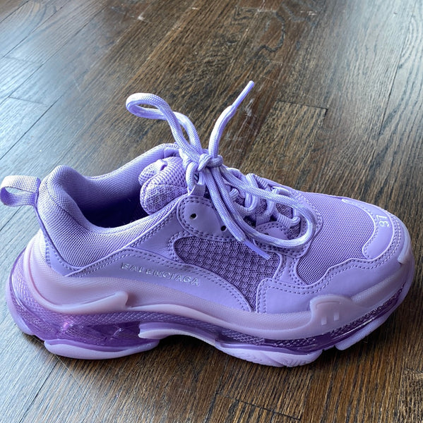 BALENCIAGA Lavender Triple S Sneaker