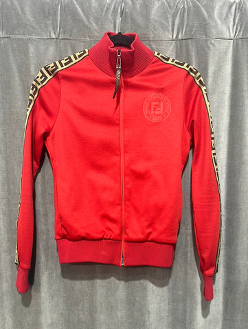 FENDI Red and Logo TRACK SUIT