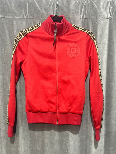 FENDI Red and Logo TRACK SUIT