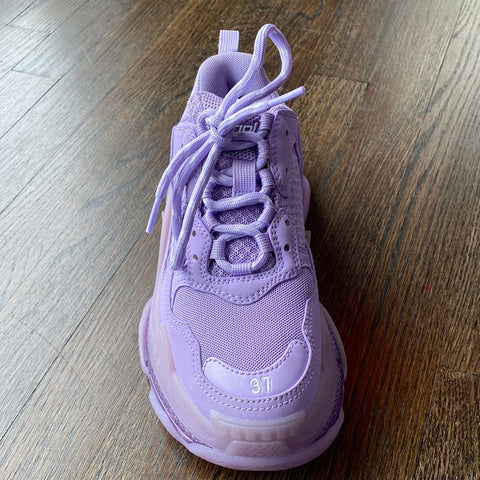 BALENCIAGA Lavender Triple S Sneaker