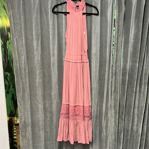 Ramy Brook Pink 'Cadence' Layered Maxi Dress in Medium Pink