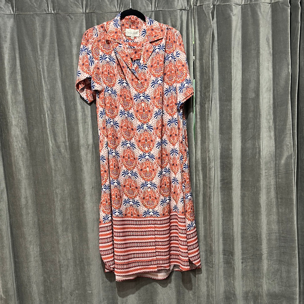 Cara Cara Hobbs Dress in Palm Sahara Print