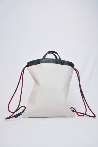 Gucci White Leather Backpack