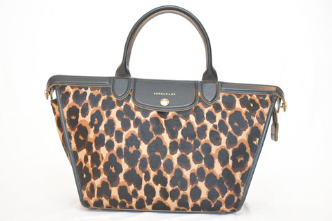 Longchamp Calf Hair Leopard Bag