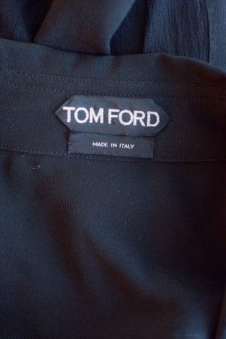 Tom Ford Black Snap Blouse