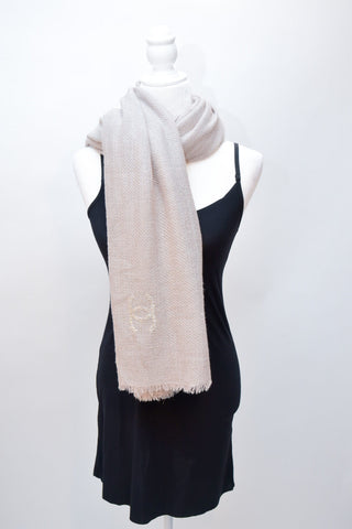 Chanel Silk Signature Stole