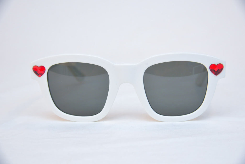 Saint Laurent White Sunglasses New Wave Lolita