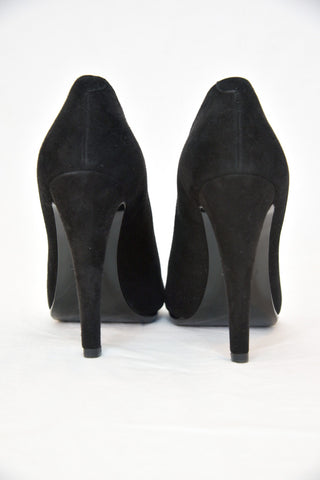 Hermes Black Suede Heel