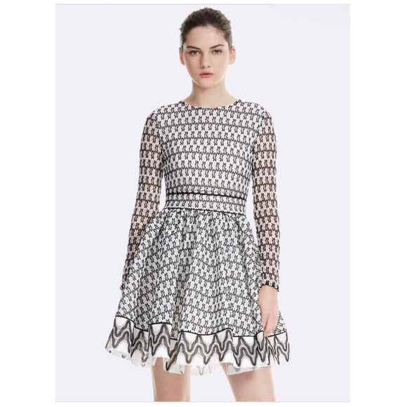 Maje Royani Bonded Lace Dress The Hangout Maje Royani Bonded Lace Dress The Hangout