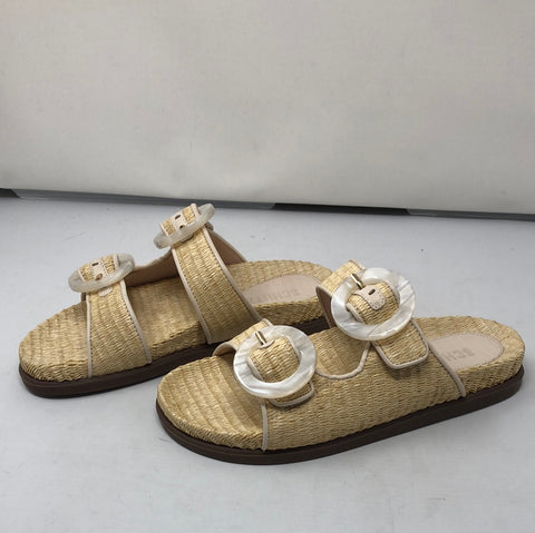 Schutz Tan Bamboo Woven 