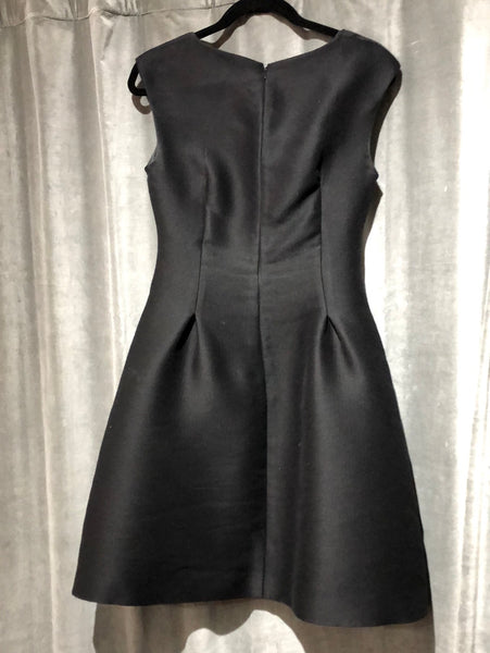 FENDI Black fit and Flare Dress with flowers