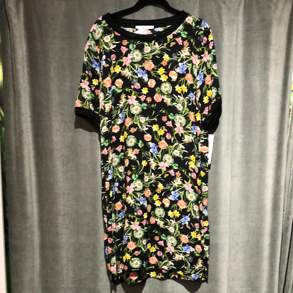 Gerard Darel Black Floral Short sleeve 