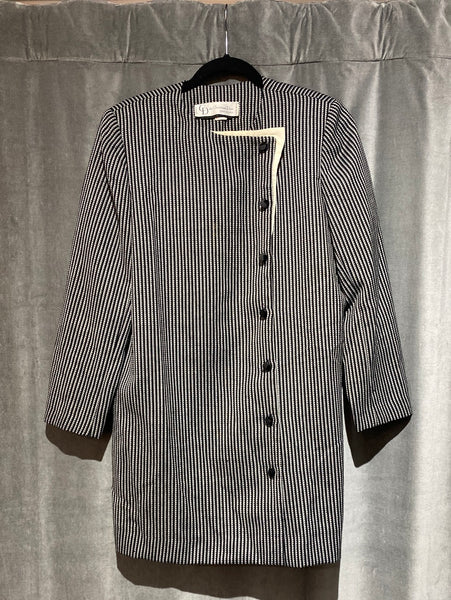 Vintage: Christian Dior Wool Striped Blazer