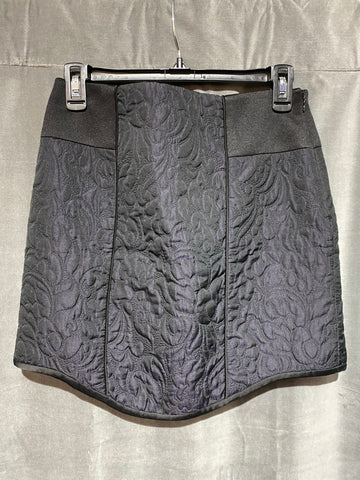 Tibi Black Quilted Mini Skirt
