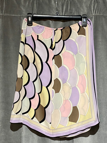 Pucci Slip Elastic Printed Skirt