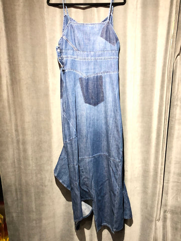 LOEWE Denim Asymmetrical and Ruffle Bottom