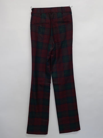 R13: Plaid Red and Green Pant