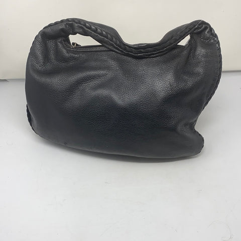 Bottega Veneta Black Leather Medium Shoulder Bag